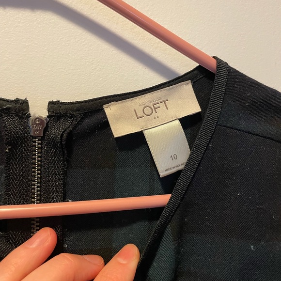 Loft Plaid Dress- Size 10 - Picture 2 of 3